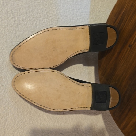 Calzo Oliverio Black Premium leather loafers preppy neutral Sz.7 - Picture 7 of 10